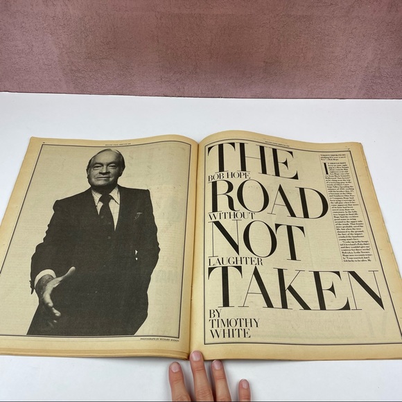 Vintage Rolling Stone Magazine Bob Hope George Bush March 20, 1980 Music Art - Picture 5 of 5